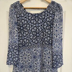 Speeckless Blue Floral Dress XS Lightweight Casual *Read
